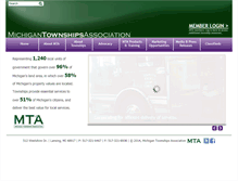 Tablet Screenshot of michigantownships.org
